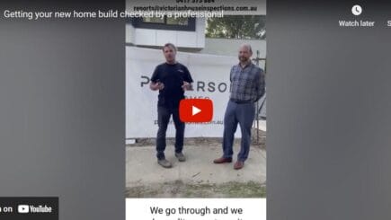 Getting your new home build checked by a professional